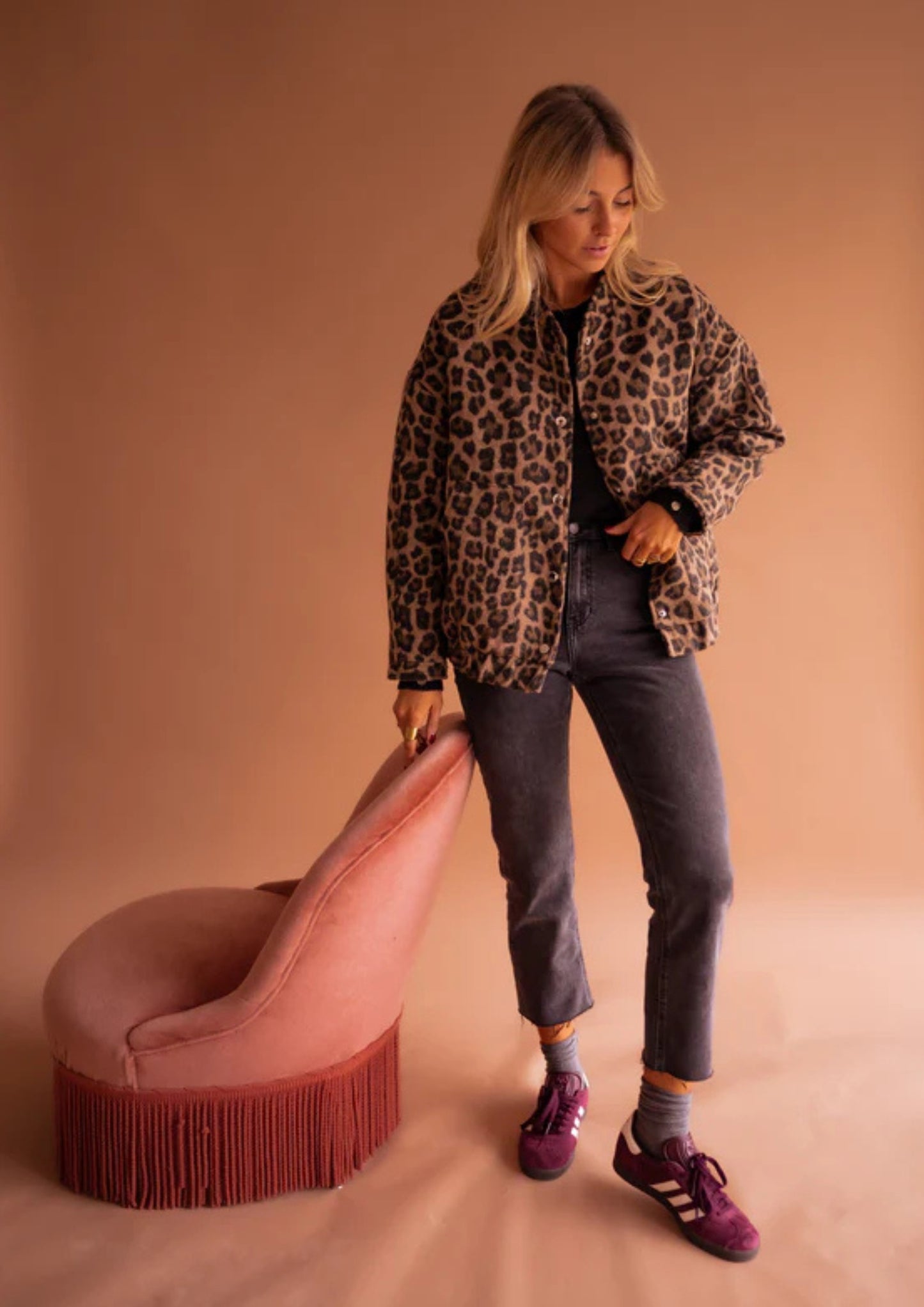 Aurelia | Leopard Bomber Jacket
