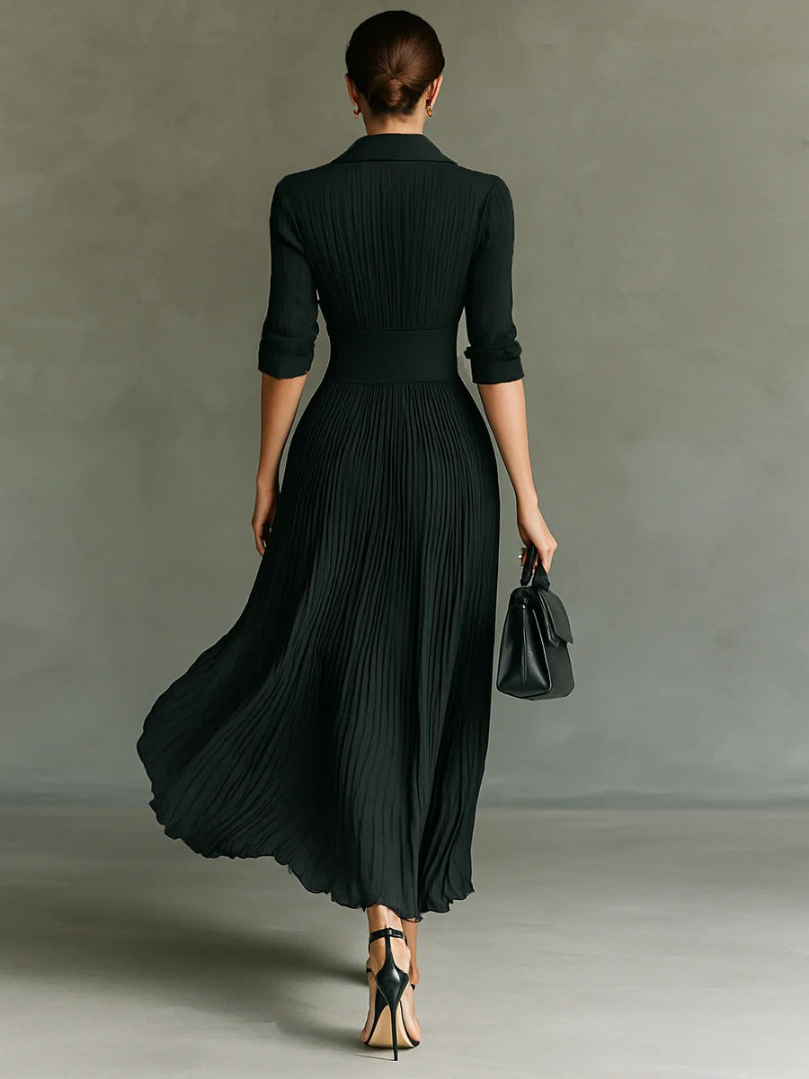 Arielle | Lapel Maxi Dress