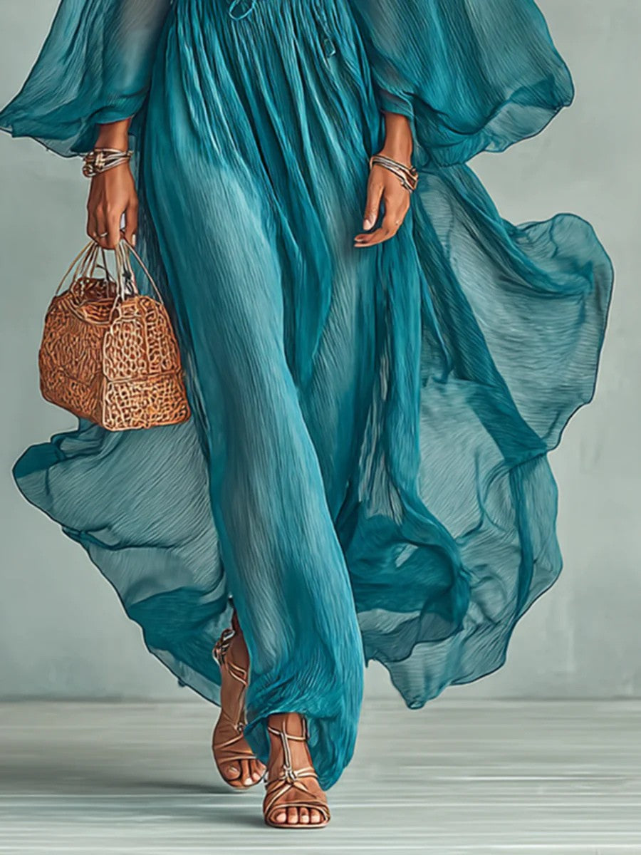 Aureline | Chiffon Maxi Dress