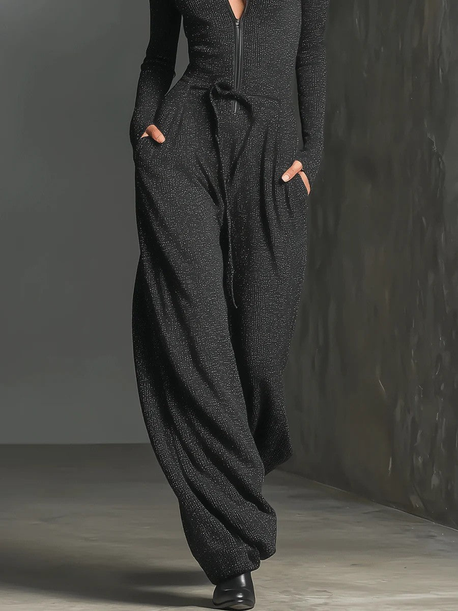 Elaris | Sparkle Knit Jumpsuit