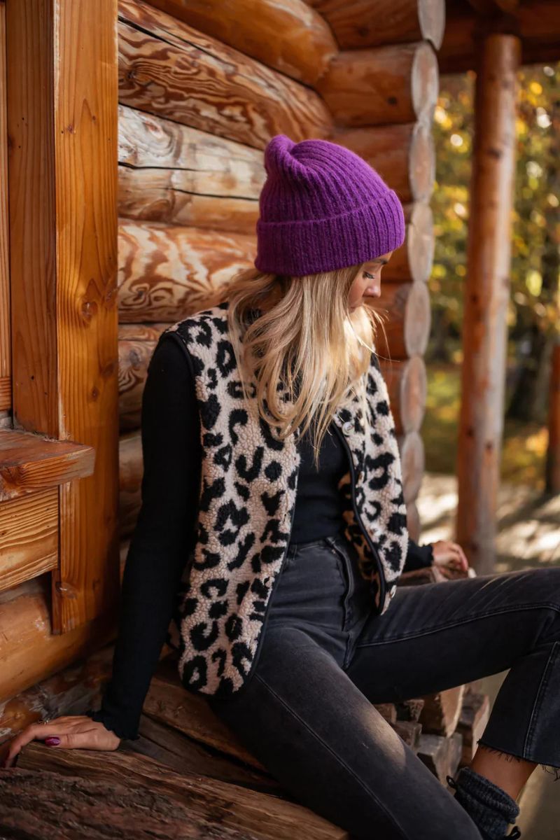 Elvara | Leopard Knitted Vest