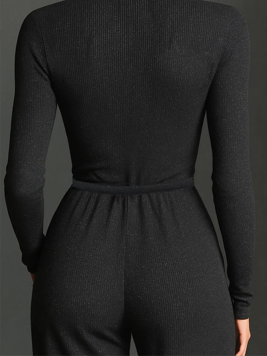 Elaris | Sparkle Knit Jumpsuit
