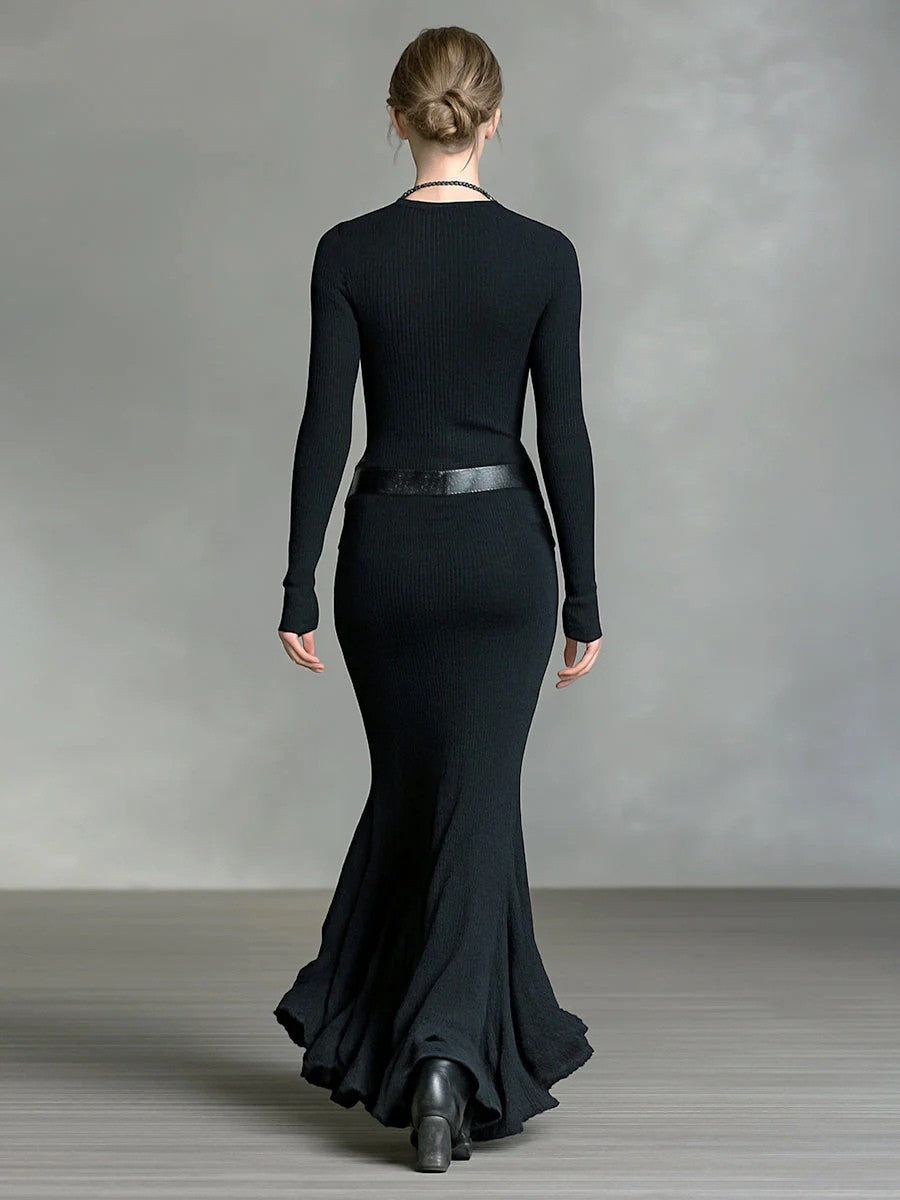 Serenya | Jersey V-Neck Maxi Dress