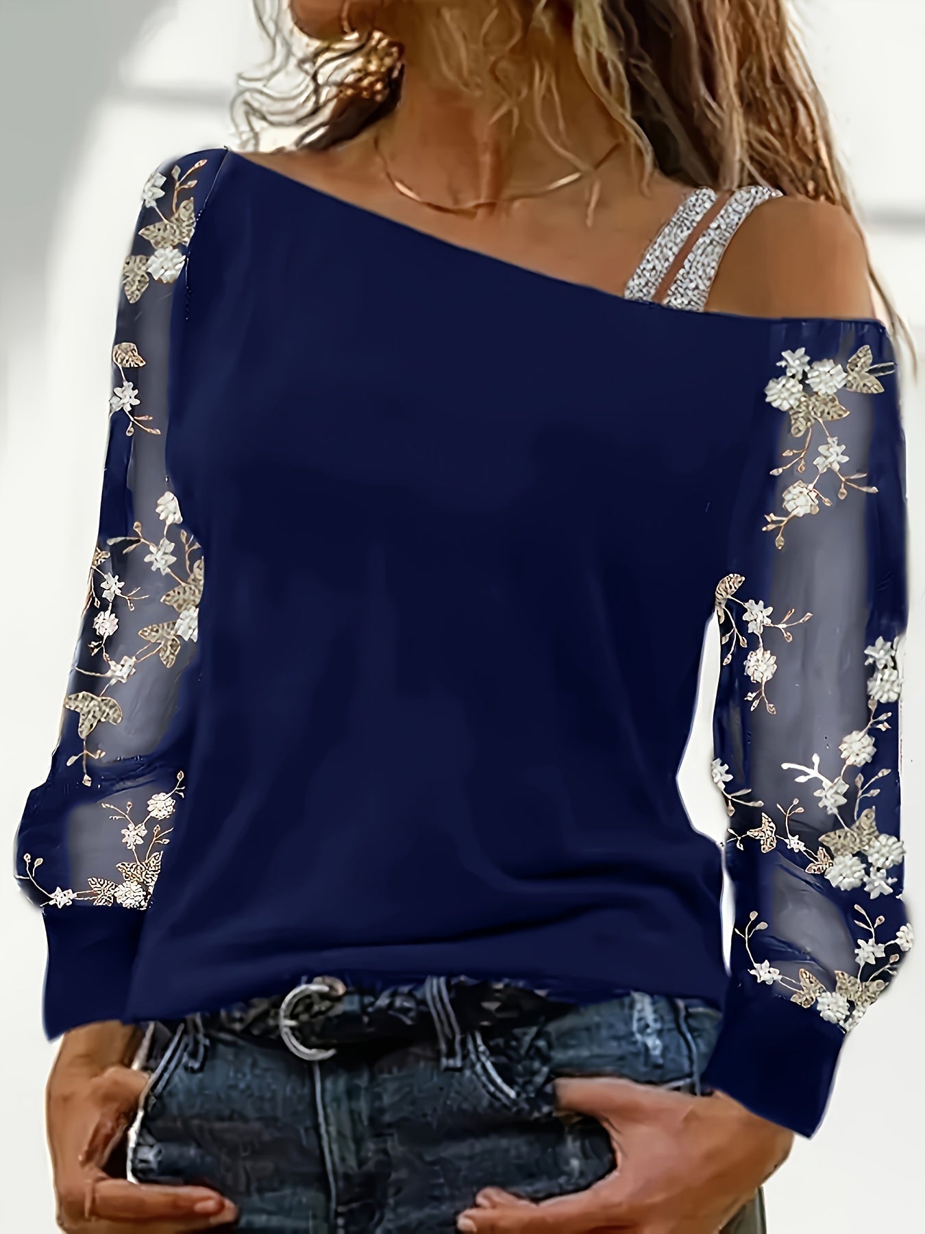 Sylviane | Off-Shoulder Floral Top
