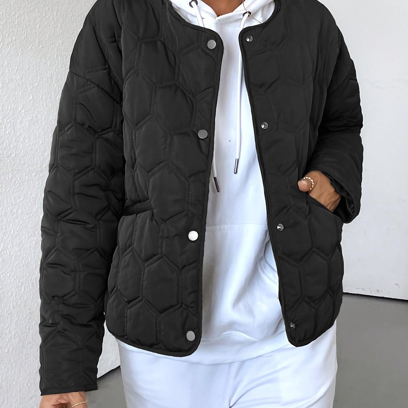 Solenne | Monochrome Autumn Jacket