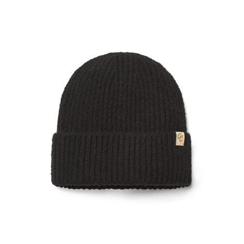 Satin Lined Beanie - Ella in Black