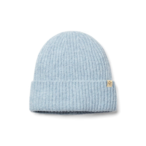 Satin Lined Beanie - Ella in Light Blue