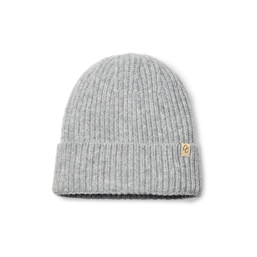 Satin Lined Beanie - Ella in Grey