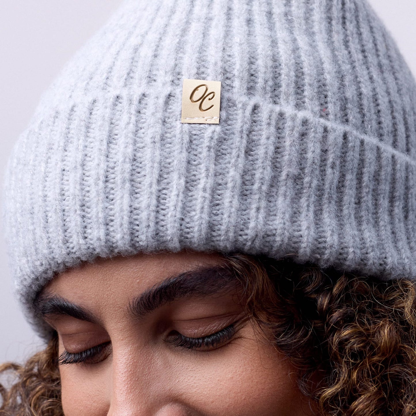 Satin Lined Beanie - Ella in Grey