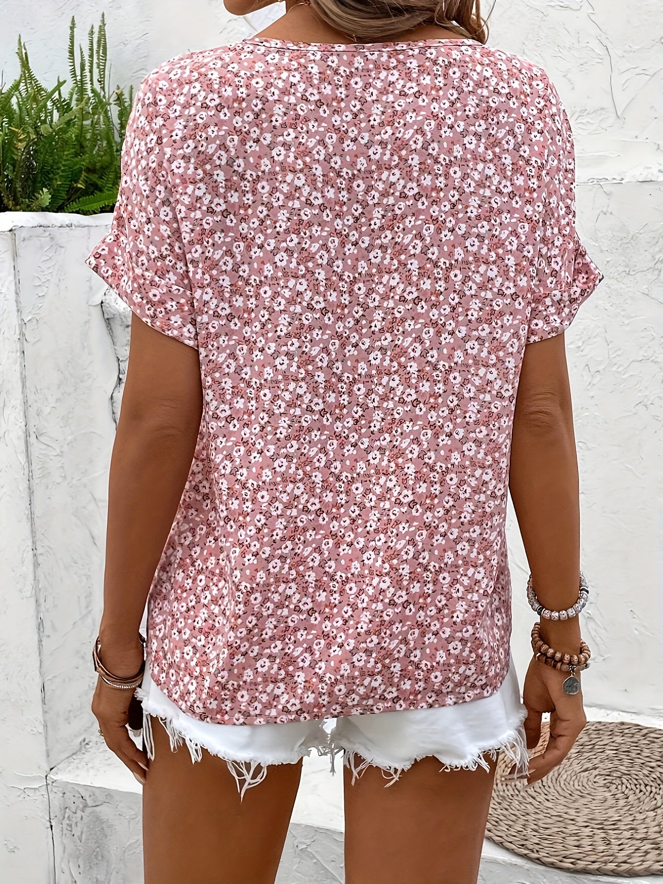 Liora | Floral Short-Sleeve Shirt