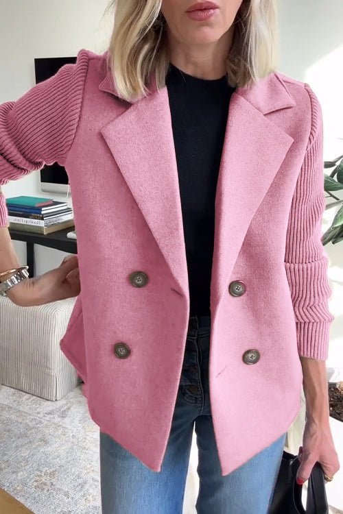 Corinna | Knit-Sleeve Elegant Jacket