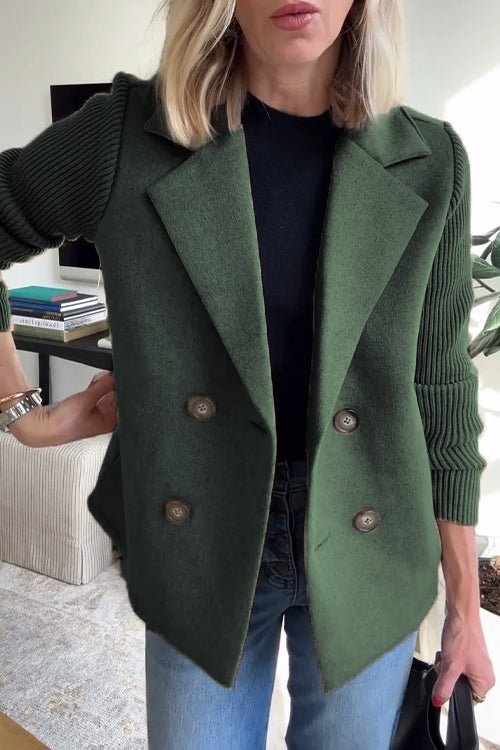 Corinna | Knit-Sleeve Elegant Jacket