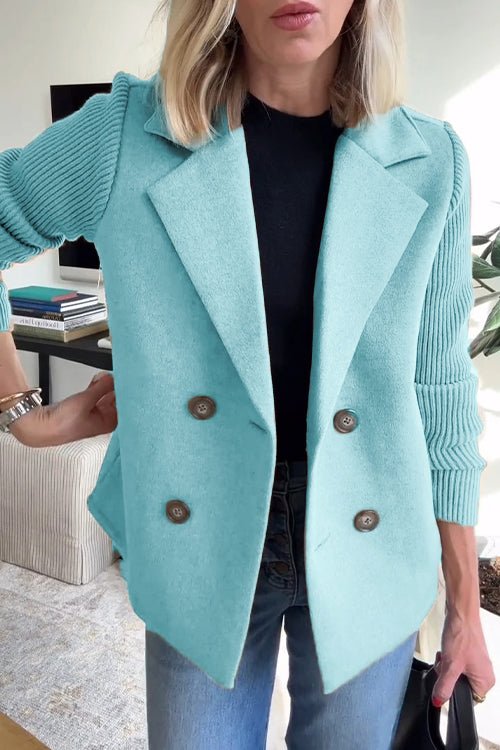 Corinna | Knit-Sleeve Elegant Jacket