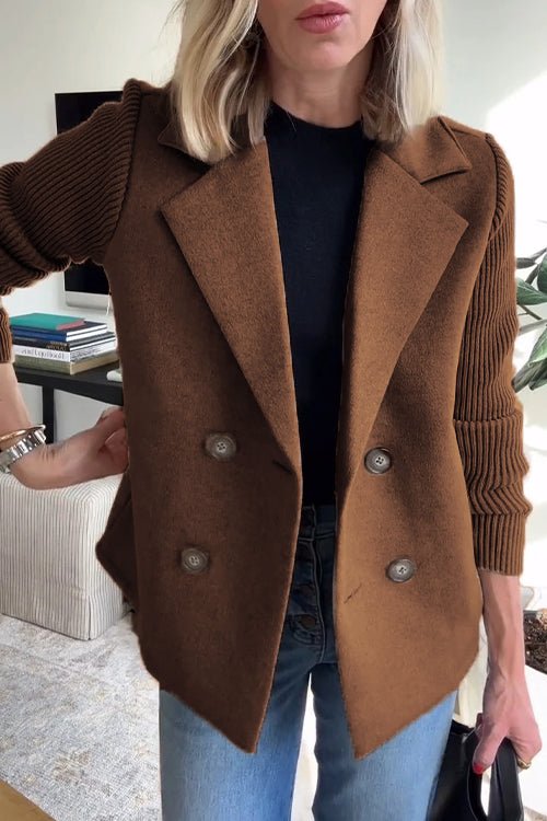 Corinna | Knit-Sleeve Elegant Jacket