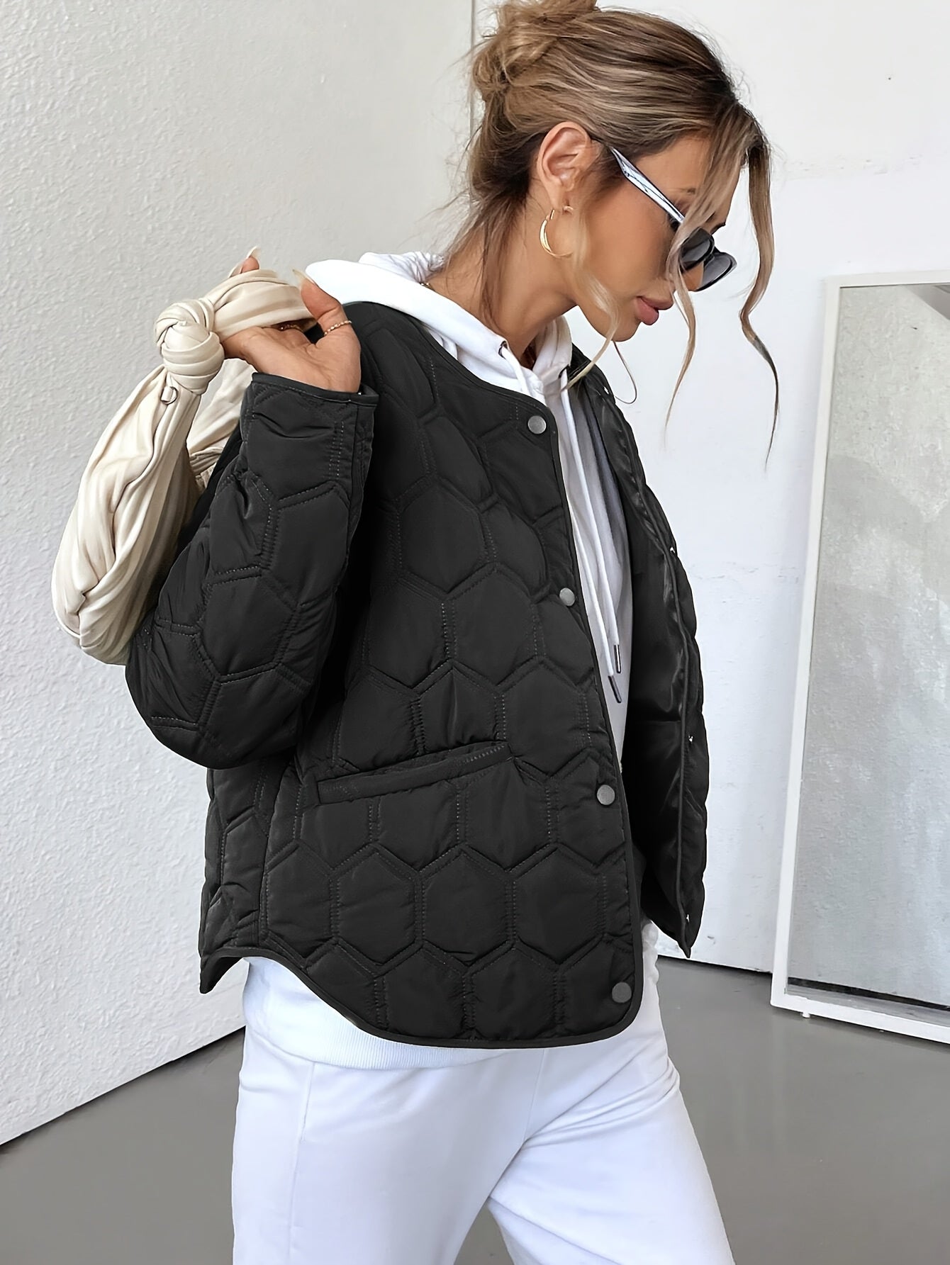 Solenne | Monochrome Autumn Jacket