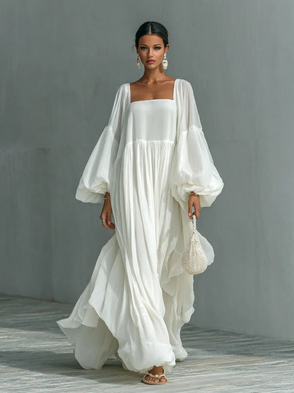 Lysandra | Pleated Lapel Maxi Dress