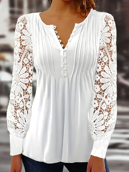 Elowen | Lace Sleeve Top