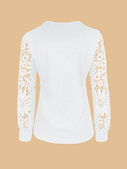 Elowen | Lace Sleeve Top