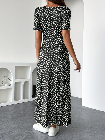 Solenne | Long Floral Dress