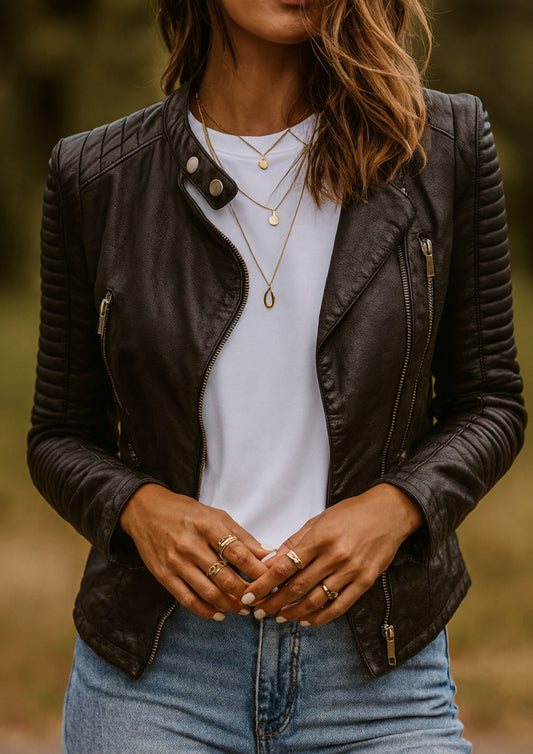 Novara | Elegant Leather Jacket