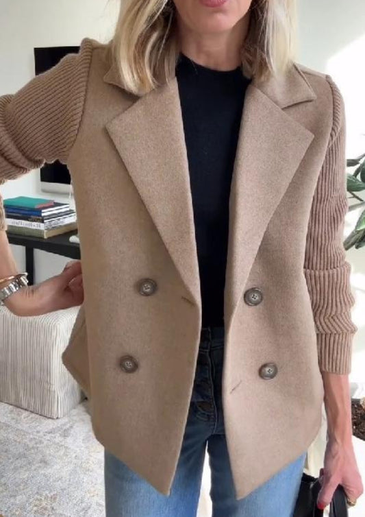 Corinna | Knit-Sleeve Elegant Jacket