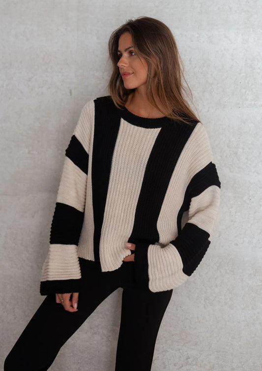 Elenya | Striped Knit Sweater
