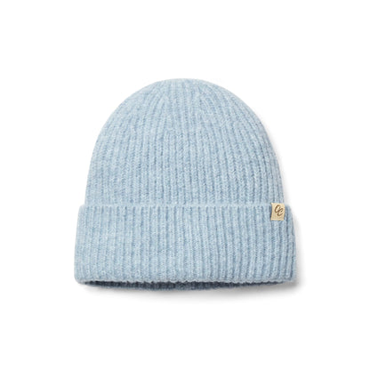 Satin Lined Beanie - Ella in Light Blue