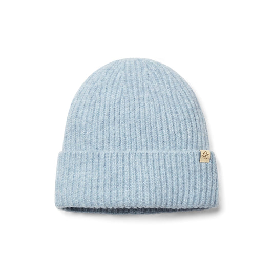 Satin Lined Beanie - Ella in Light Blue