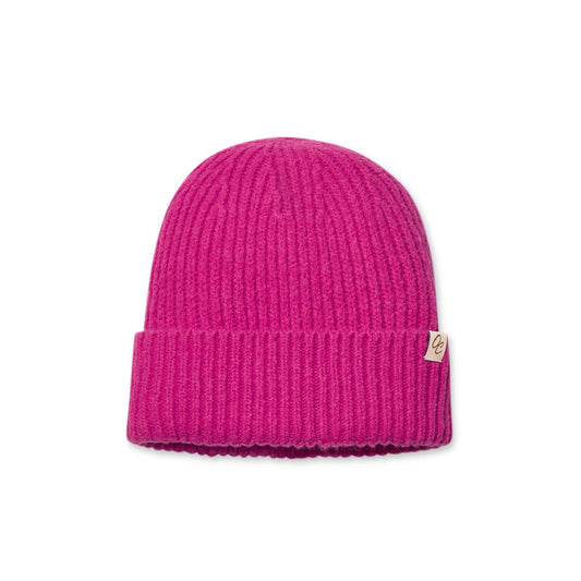 Satin Lined Beanie - Ella in Hot Pink