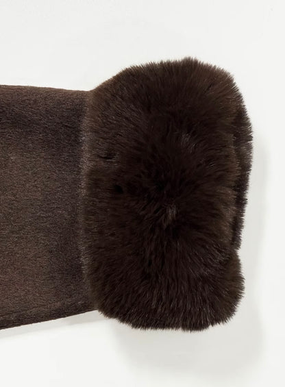 Plush Tie Jacket Coat