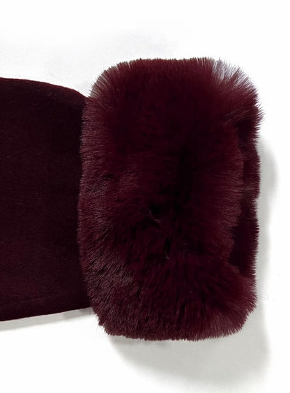 Plush Tie Jacket Coat