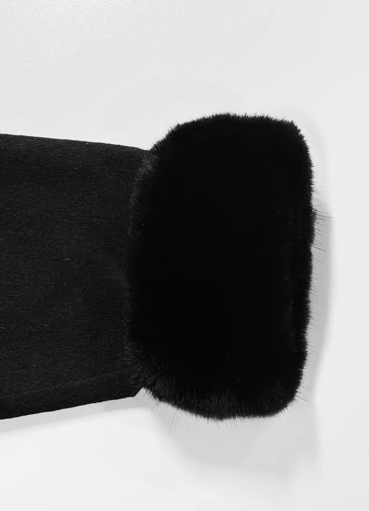 Plush Tie Jacket Coat