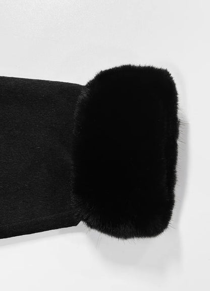 Plush Tie Jacket Coat