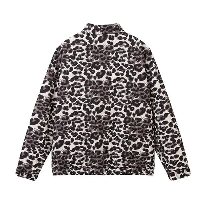 Selene | Leopard Print Bomber Jacket