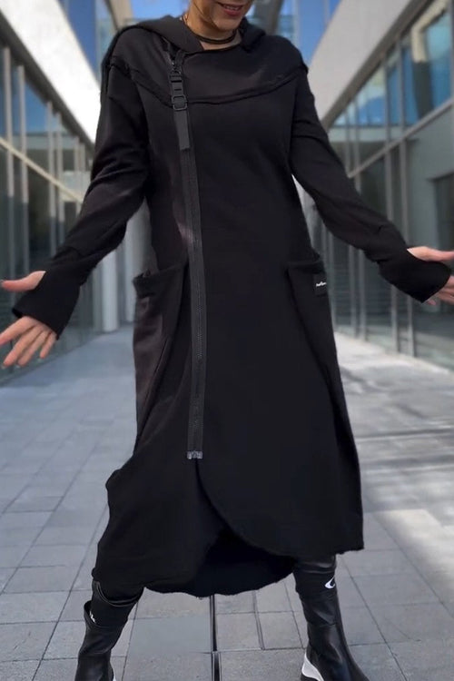 Selvara | Hooded Knit Dress