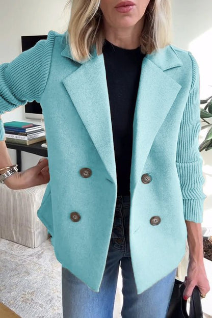 Corinna | Knit-Sleeve Elegant Jacket